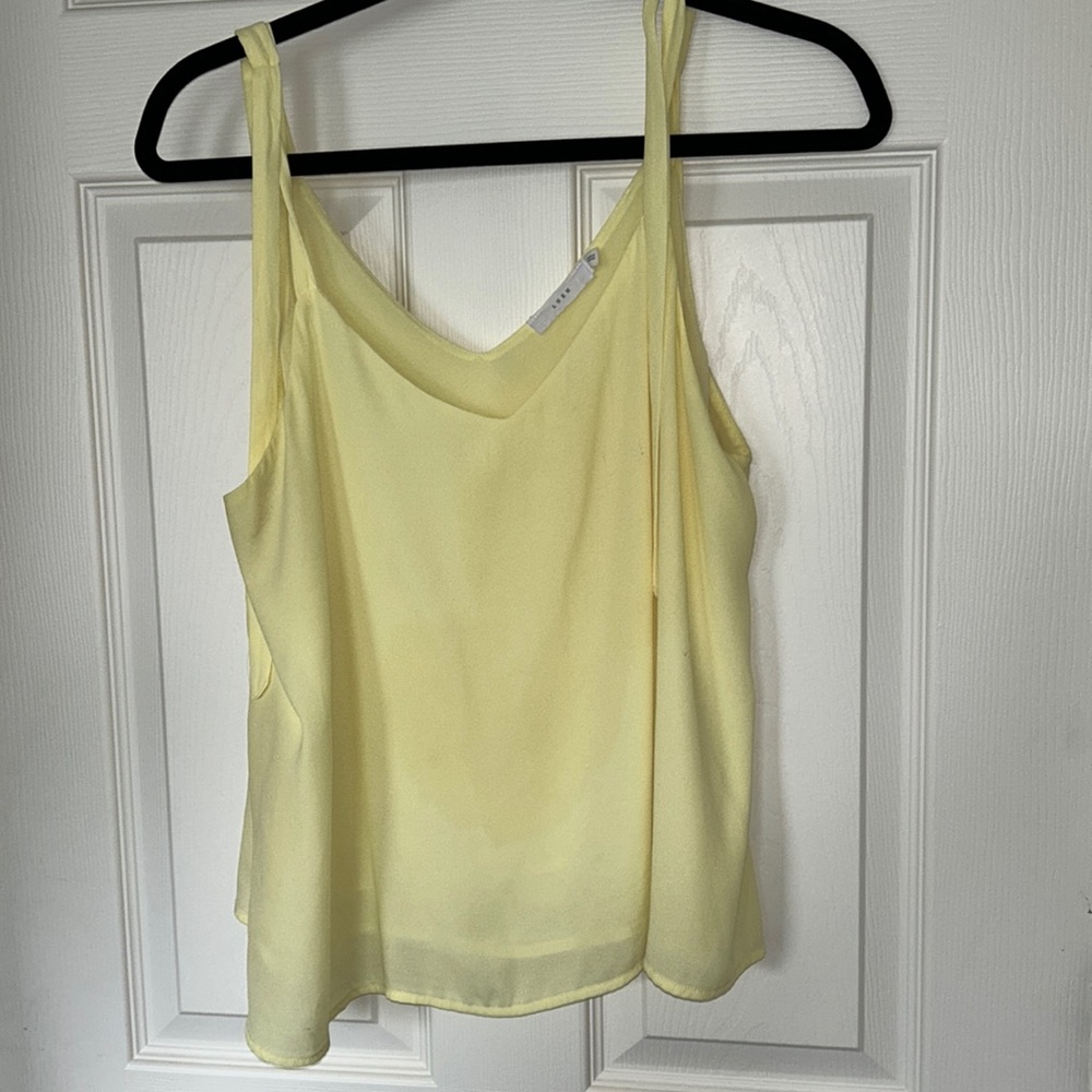 Lush double v neck tank
